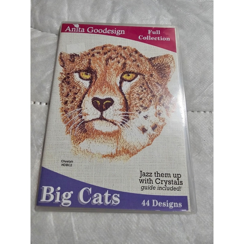 Anita Goodesign Big Cats Embroidery Designs Full Collection CD‎ 44 Designs